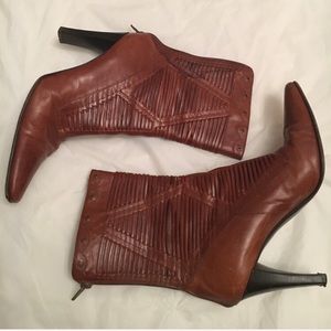 Leather boots